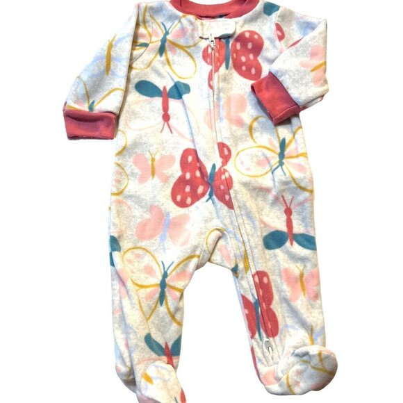 Carter's Baby Girl Bundle of Three Zipper Sleep and Play Fleece Winter F… - Picture 7 of 9